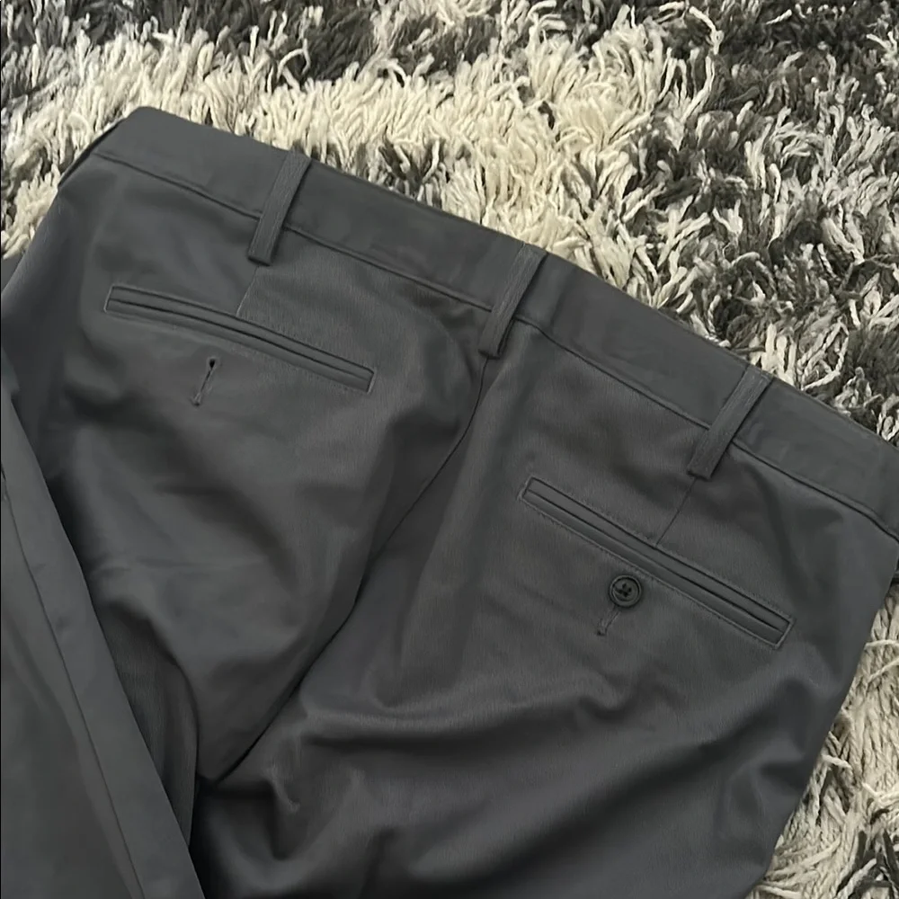 Lands' End Gray Dress Pants Straight Leg